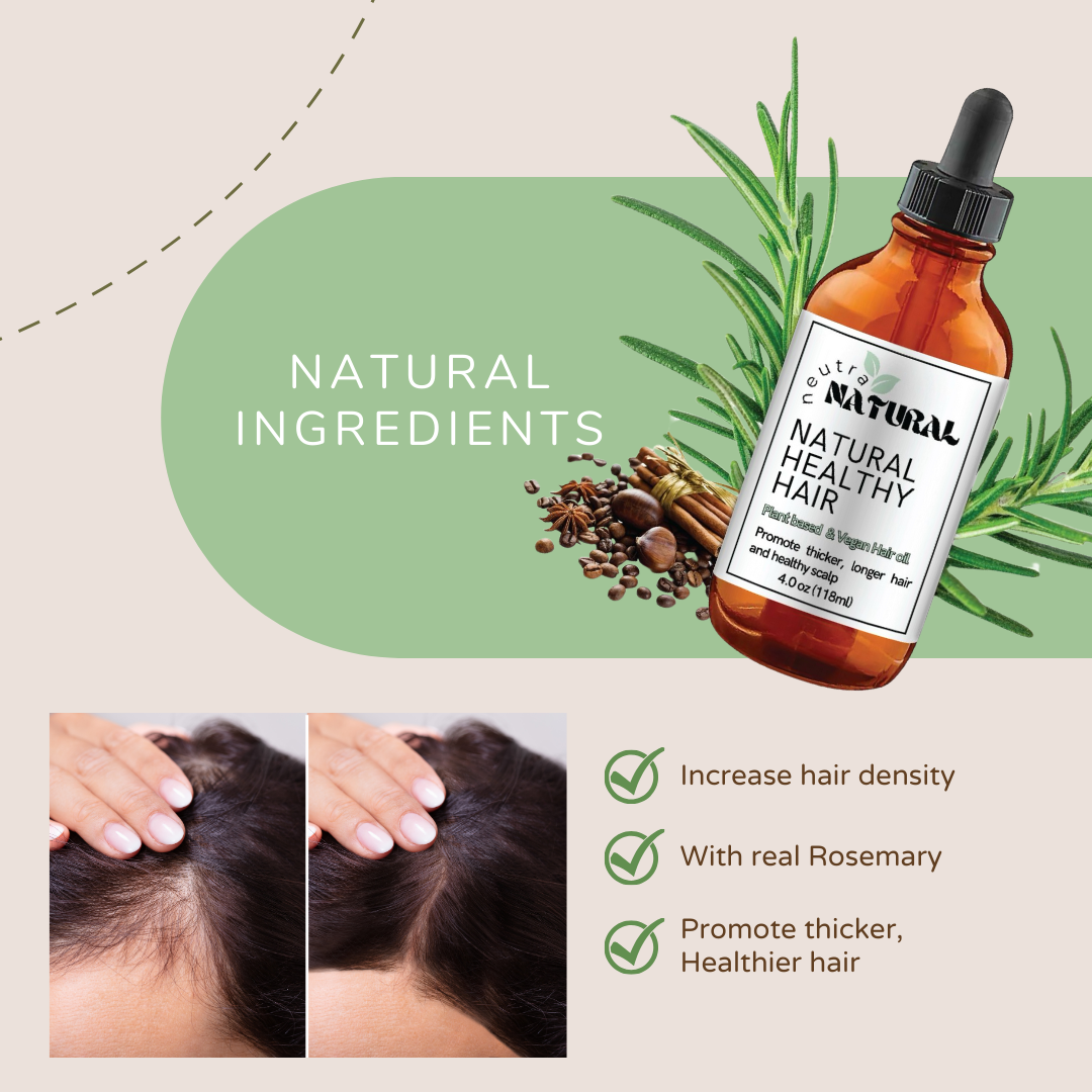 Natural Hair Growth Shampoo & Conditioner , Hair oil bundle