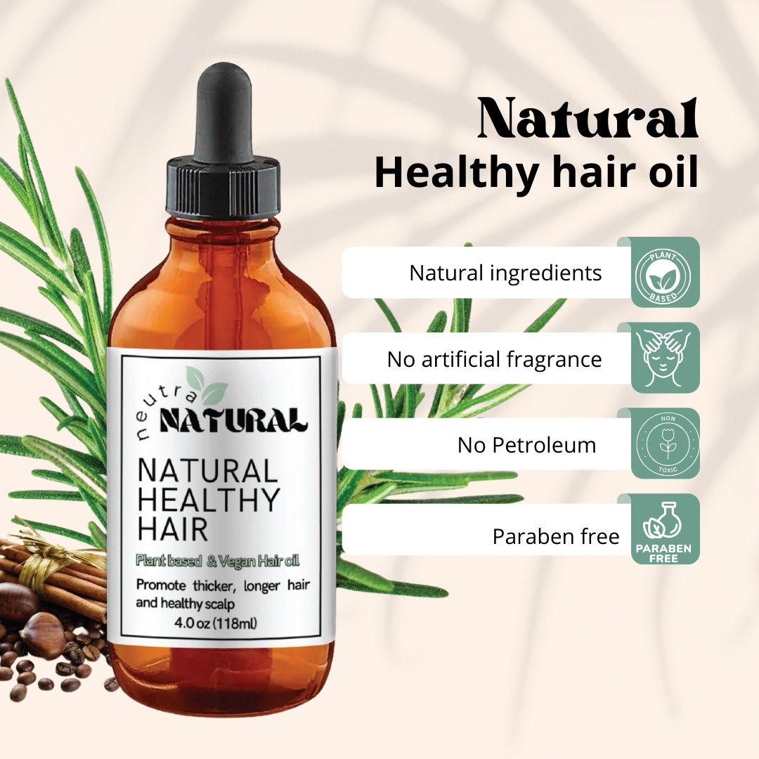 Natural Hair Growth Shampoo & Conditioner , Hair oil bundle