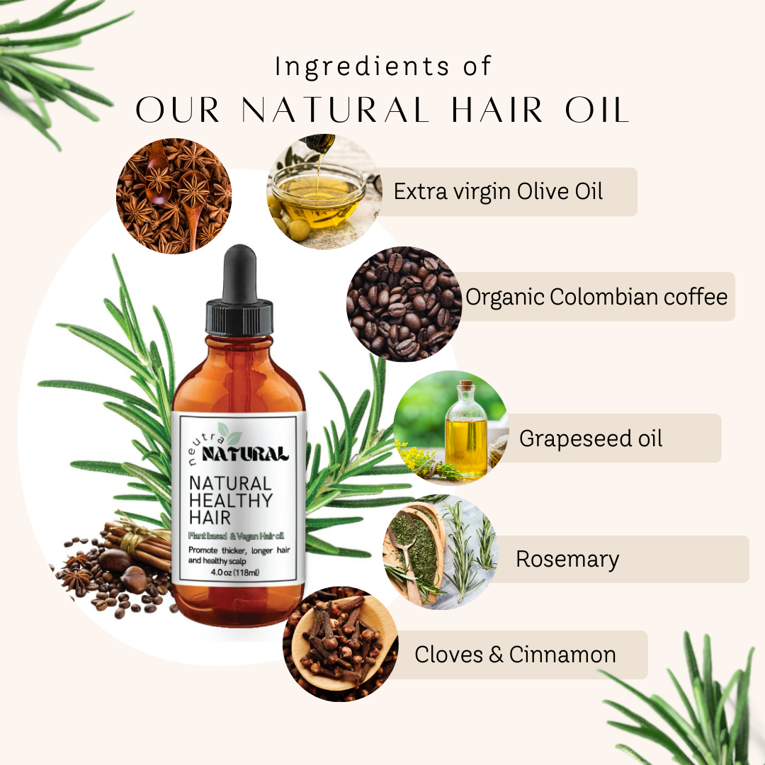 Natural Hair Growth Shampoo & Conditioner , Hair oil bundle