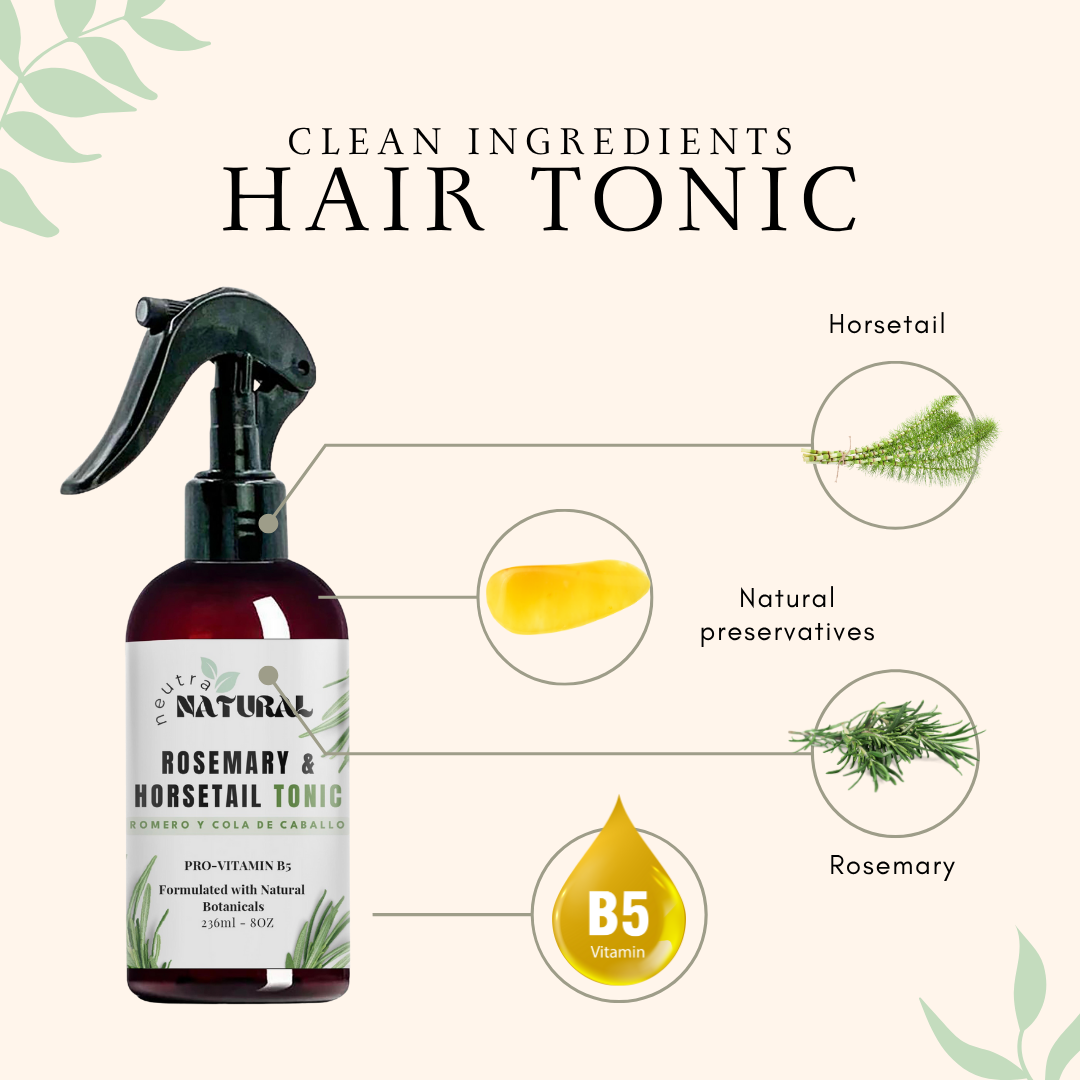 Rosemary & Horsetail Tonic with Vitamin B5 -All natural ingredients