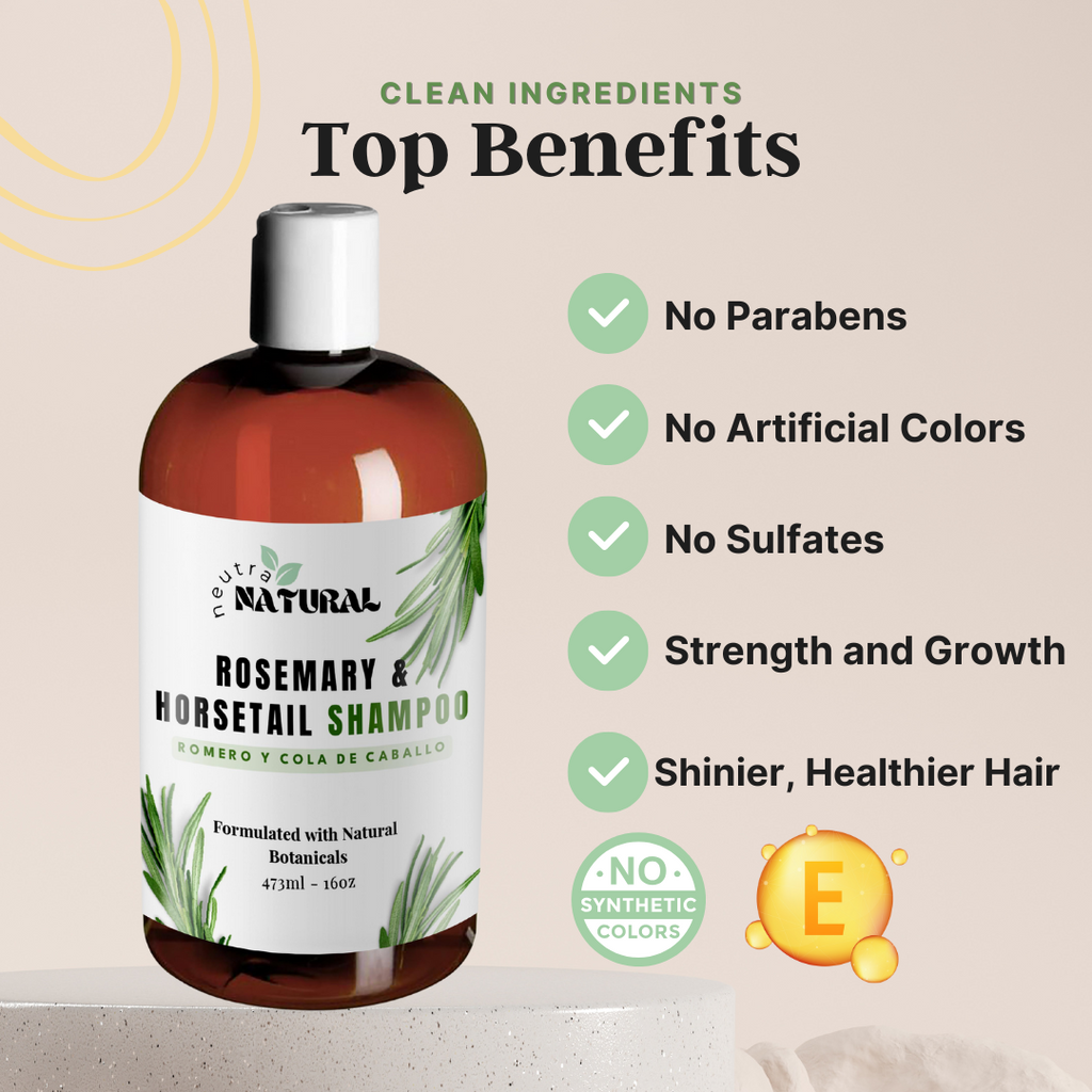 Neutra Natural Rosemary & Horsetail Shampoo.
