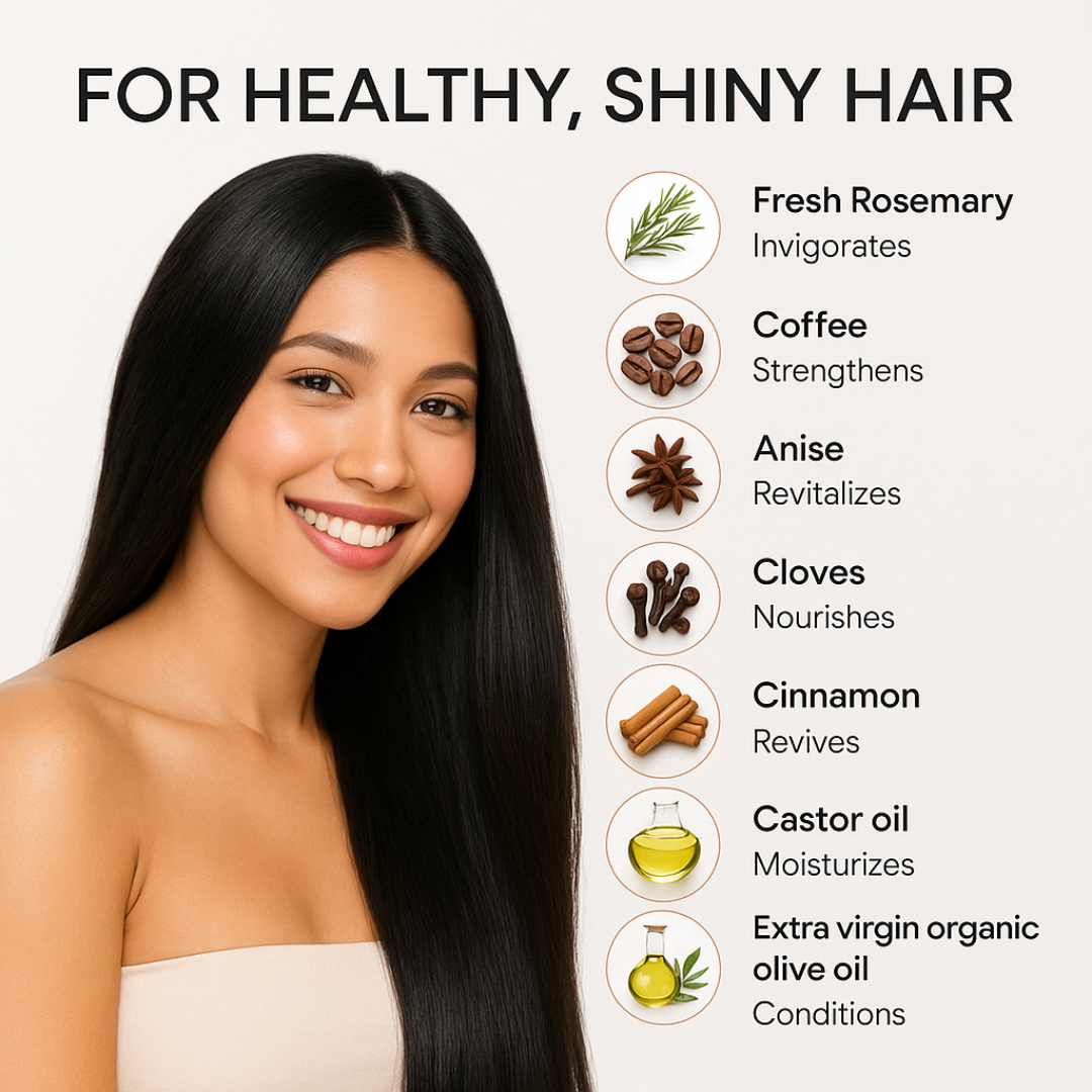 Rosemary and horsetail Hair Tonic and Hair oil