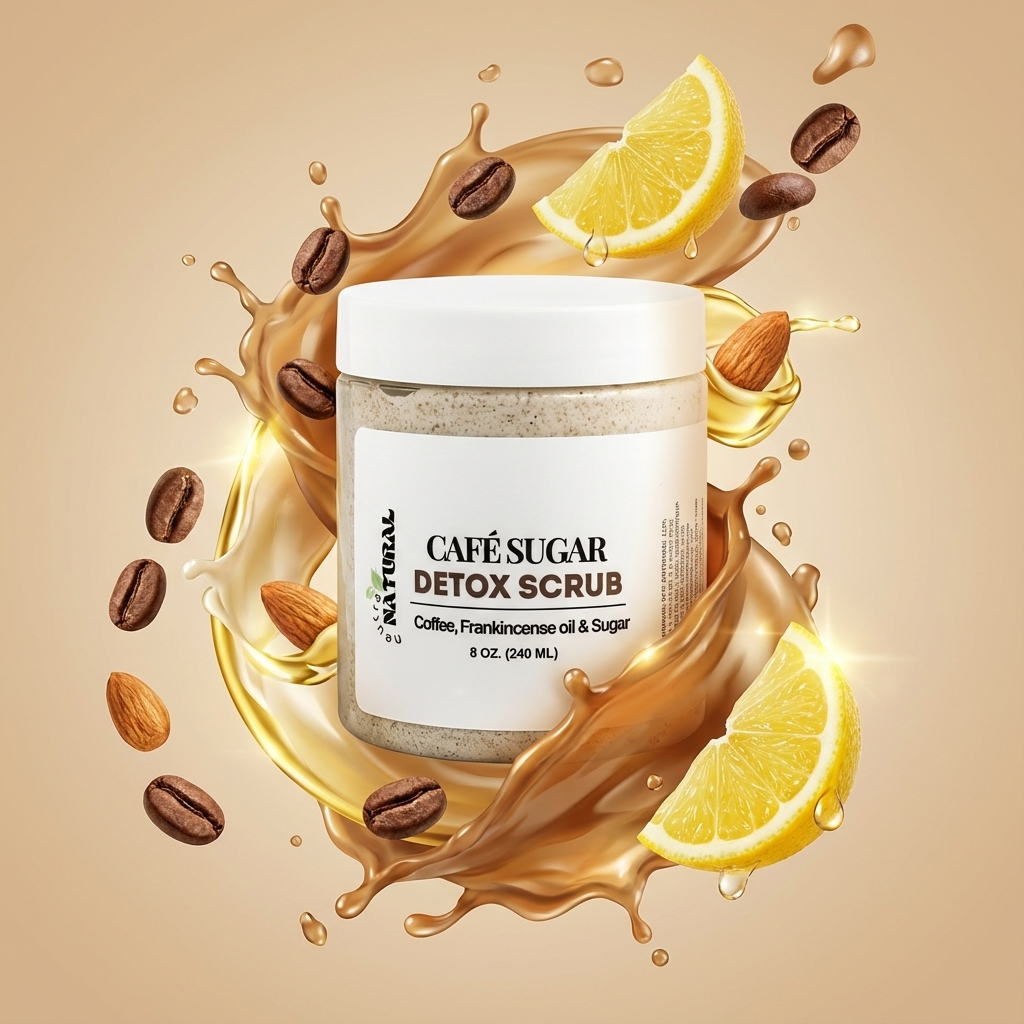 Exfoliante vegano para manchas, estrías, cicatrices y acne en el cuerpo.