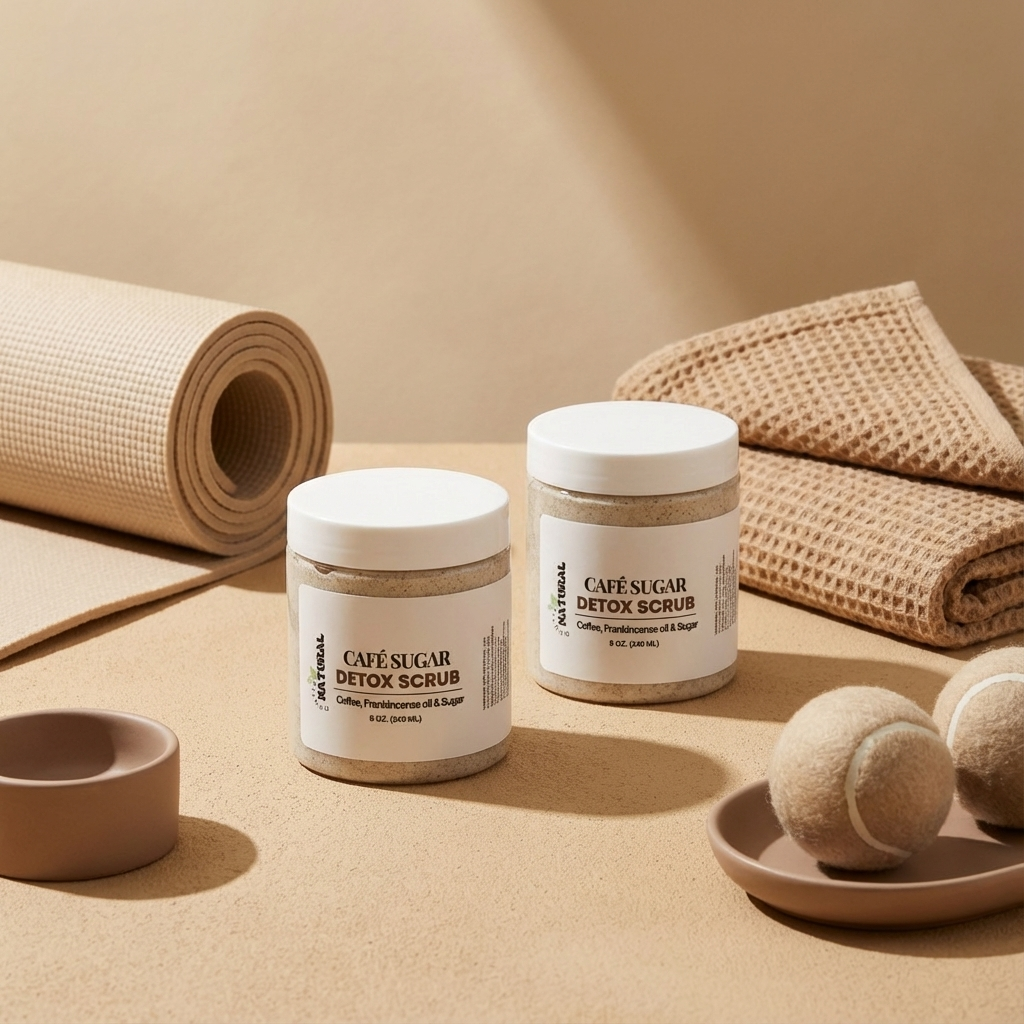 Exfoliante vegano para manchas, estrías, cicatrices y acne en el cuerpo.