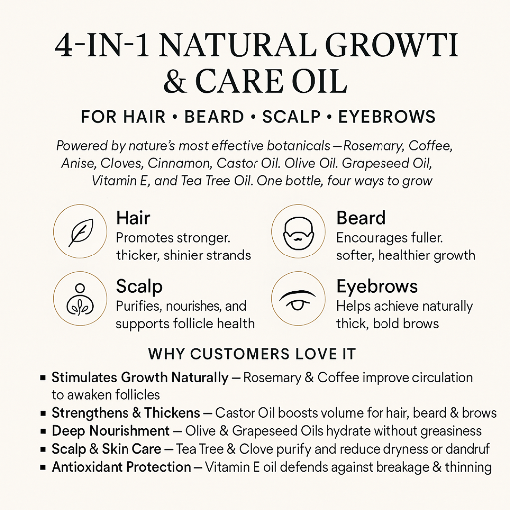 Neutra natural Hair Growth oil- Plant based ingredients Rosemary