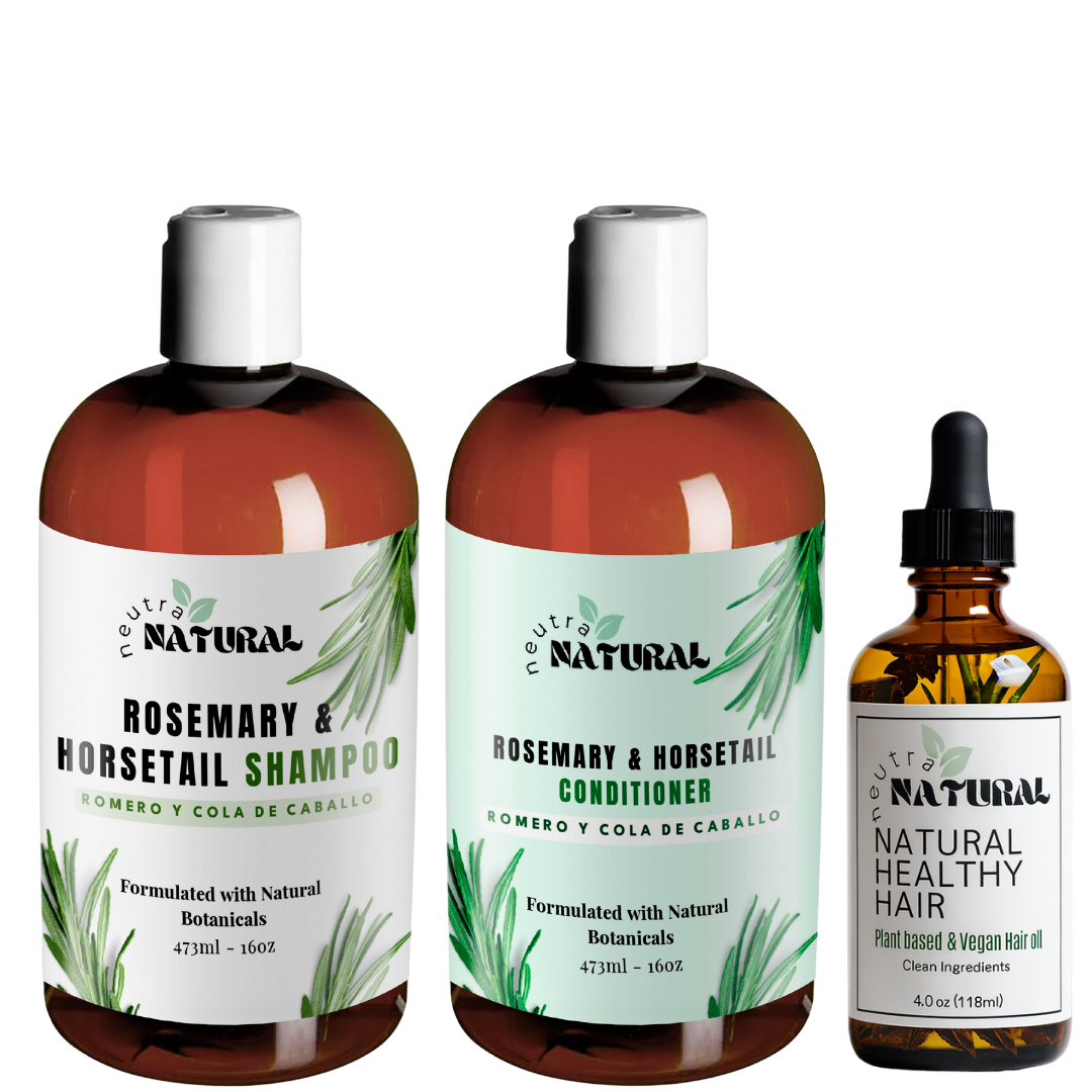 Natural Hair Growth Shampoo  & Conditioner , Hair oil bundle