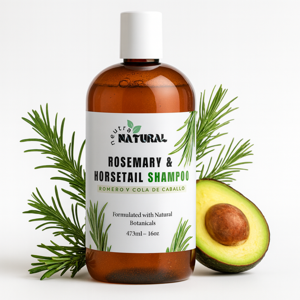 Neutra Natural Rosemary & Horsetail Shampoo.