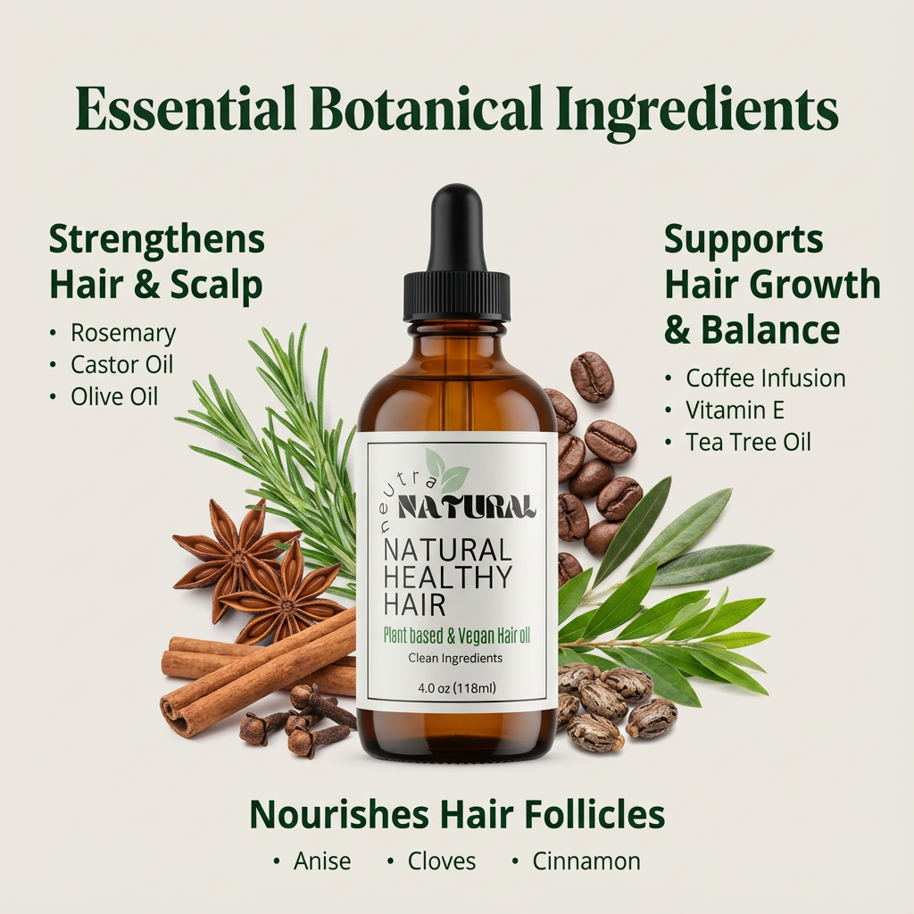 Neitra Natural Healthy Hair Aceite botanico Herbal Anticaída para el Cabello