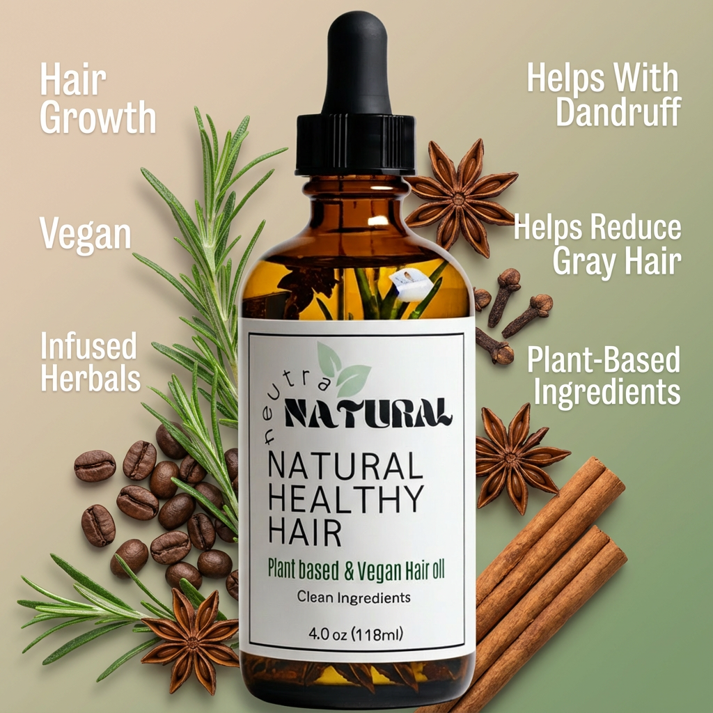 Aceite botanico Herbal Anticaída para el Cabello