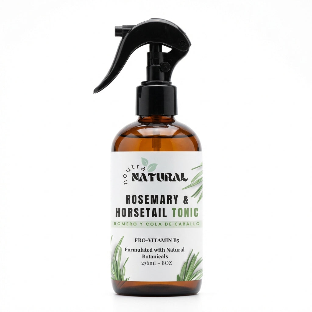 Neutra Natural Tonico para el cuero cabelludo con romero y cola de caballo, Vitamina B5